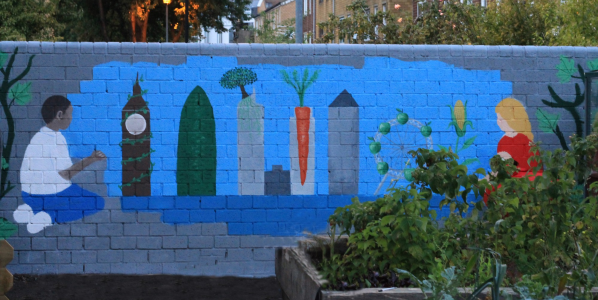 Mural on Rhodes Estate, Hackney